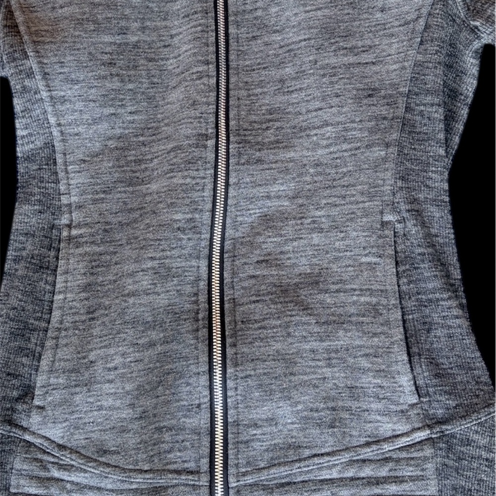 Lululemon Define Jacket Gray/Black Heathered Full… - image 2